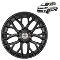Prigan Ertiga Matte Black Wheel Cover 15" for Maruti Ertiga,(Set of 4 Pcs) (Press Fitting) Model- Phantom_Black_15