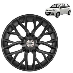 prigan fiat uno matte black wheel cover 1334 for unoset of 4 pcs press fitting model- phantom matte black 13