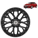 Prigan City Matte Black Wheel Cover 15" for Honda City,(Set of 4 Pcs) (Press Fitting) Model- Phantom_Black_15