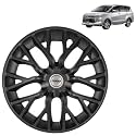 Prigan Innova Crysta Black Wheel Cover 16" for Innova Crysta (Set of 4 Pcs) (Press Fitting) Model- Phantom Black 16