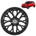Prigan KUV 100 (K2, K4, K6 ONLY) Matte Black Wheel Cover 14" for KUV 100,(Set of 4 Pcs) (Press Fitting) Model- Phantom_Black_14