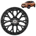 Prigan KWID Matte Black Wheel Cover 13" for -KWID,(Set of 4 Pcs) (Press Fitting) Model- Phantom Matte Black 13