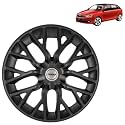Prigan Rapid (15 Inch Only) Matte Black Wheel Cover 15" for Rapid,(Set of 4 Pcs) (Press Fitting) Model- Phantom_Black_15