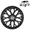 Prigan Ritz Matte Black Wheel Cover 14", for Ritz,(Set of 4 Pcs) (Press Fitting) Model- Phantom_Black_14
