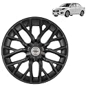 Prigan Swift DZIRE Matte Black Wheel Cover 14" for -Swift Dzire,(Set of 4 Pcs) (Press Fitting) Model- Phantom_Black_14