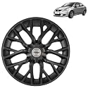 Prigan Sx4 Matte Black Wheel Cover 15" for Maruti SX4,(Set of 4 Pcs) (Press Fitting) Model- Phantom_Black_15