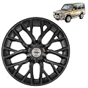 Prigan TATA Sumo Gold Matte Black Wheel Cover 15" for TATA Sum Gold,(Set of 4 Pcs) (Press Fitting) Model- Phantom_Black_15