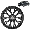 Prigan TATA Zest Matte Black Wheel Cover 15" for TATA Zest,(Set of 4 Pcs) (Press Fitting) Model- Phantom_Black_15