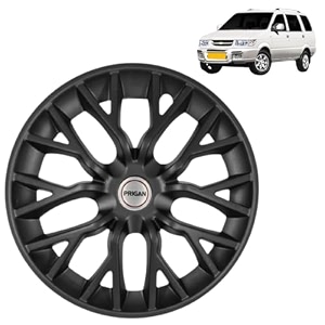 prigan tavera matte black wheel cover 1534 for chevrolet taveraset of 4 pcs press fitting model- phantom_black_15