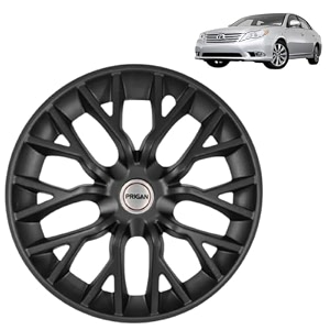 prigan toyota vision black wheel cover 1634 for toyota vision set of 4 pcs press fitting model- phantom black 16