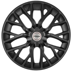 prigan universal black wheel cover 1634 for all 16 inch cars set of 4 pcs press fitting model- phantom black 16