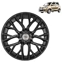 Prigan Wagon R (VXI ONLY) Matte Black Wheel Cover 14 Inch for -Wagon R (VXI ONLY),(Set of 4 Pcs) (Press Fitting) Model- Phantom_Black_14