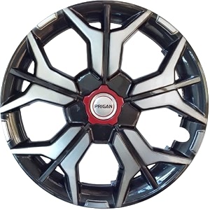 prigan wheel cover for all 13 inch cars grey silver wheel cap available in 121314151617 inch set of 4 pcs press fitting model- kia-gtline dc-13