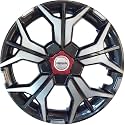 Prigan Wheel Cover for All 15 Inch Cars, Grey Silver Wheel Cap (Available in 12,13,14,15,16,17 Inch) (Set of 4 Pcs) (Press Fitting) Model- KIA-GTLINE DC-15