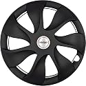 Prigan Wheel Cover for All 15 Inch Cars, Black Wheel Cap (Available in 15 Inch) (Set of 4 Pcs) (Press Fitting) Model- Urban Black-15
