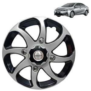 prigan wheel cover for altis 15 inch black silver wheel cap available in 15 inch set of 4 pcs press fitting model- bolero reverse-15