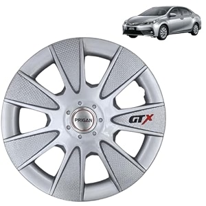 prigan wheel cover for altis 15 inch silver wheel cap available in 1213141516 inch set of 4 pcs press fitting model- gtx silver-15