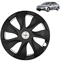 PRIGAN Wheel Cover for ALTIS 15 Inch Black Wheel Cap (Available in 15 Inch) (Set of 4 Pcs) (Press Fitting) Model- Urban Black-15