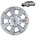 PRIGAN Wheel Cover for ALTIS 15 Inch Silver Wheel Cap (Available in 12,13,14,15,16 Inch) (Set of 4 Pcs) (Press Fitting) Model- GTX Silver-15