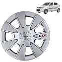 Prigan Wheel Cover for Alto STD 12 Inch Silver Wheel Cap (Available in 12,13,14,15,16 Inch) (Set of 4 Pcs) (Press Fitting) Model- GTX Silver-12
