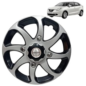 prigan wheel cover for baleno 15 inch black silver wheel cap available in 15 inch set of 4 pcs press fitting model- bolero reverse-15
