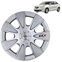 Prigan Wheel Cover for BALENO 15 Inch Silver Wheel Cap (Available in 12,13,14,15,16 Inch) (Set of 4 Pcs) (Press Fitting) Model- GTX Silver-15