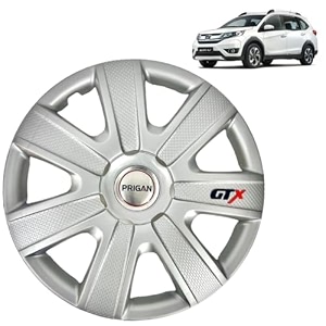 prigan wheel cover for brv silver wheel cover 1634 for brv set of 4 pcs press fitting model name- gtx silver 16