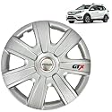 PRIGAN Wheel Cover for BRV Silver Wheel Cover 16" for BRV (Set of 4 Pcs) (Press Fitting) Model Name- GTX Silver 16