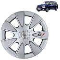 Prigan Wheel Cover for Carens 15 Inch Silver Wheel Cap (Available in 12,13,14,15,16 Inch) (Set of 4 Pcs) (Press Fitting) Model- GTX Silver-15