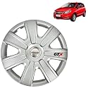 PRIGAN Wheel Cover for Chevrolet SAIL 14 Inch Silver Wheel Cap (Available in 12,13,14,15 Inch) (Set of 4 Pcs) (Press Fitting) Model- GTX-SILVER-14