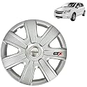 Prigan Wheel Cover for Chevrolet SAIL U-VA 14 Inch Silver Wheel Cap (Available in 12,13,14,15 Inch) (Set of 4 Pcs) (Press Fitting) Model- GTX-SILVER-14