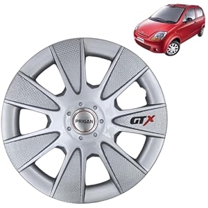 prigan wheel cover for chevrolet spark 13 inch silver wheel cap available in 1213141516 inch set of 4 pcs press fitting model- gtx silver-13