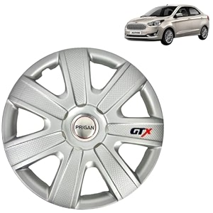 prigan wheel cover compatible for aspire 14 inch silver wheel cap available in 12131415 inch set of 4 pcs press fitting model- gtx-silver-14