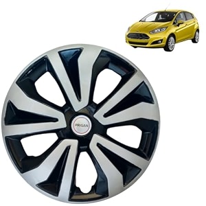 prigan wheel cover compatible for fiesta 14 inch black silver wheel cap available in 14 inch set of 4 pcs press fitting model- tgo-t1-dc-14