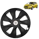 PRIGAN Wheel Cover Compatible for Fiesta 14 Inch Black Wheel Cap (Available in 12,13,14,15 Inch) (Set of 4 Pcs) (Press Fitting) Model- URBAN-Black-14