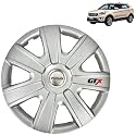 Prigan Wheel Cover for Creta Silver Wheel Cover 16" for Hyundai Creta (Set of 4 Pcs) (Press Fitting) Model Name- GTX Silver 16