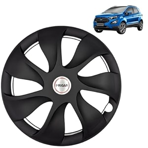 prigan wheel cover for ecosport 15 inch black wheel cap available in 15 inch set of 4 pcs press fitting model- urban black-15