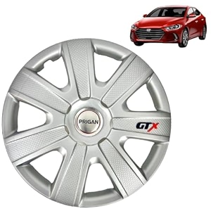 prigan wheel cover for elentra silver wheel cover 1634 for elentra set of 4 pcs press fitting model name- gtx silver 16