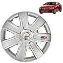 PRIGAN Wheel Cover for Elentra Silver Wheel Cover 16" for Elentra (Set of 4 Pcs) (Press Fitting) Model Name- GTX Silver 16