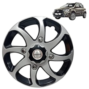 prigan wheel cover for etios cross 15 inch black silver wheel cap available in 15 inch set of 4 pcs press fitting model- bolero reverse-15
