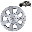 Prigan Wheel Cover for ETIOS Cross 15 Inch Silver Wheel Cap (Available in 12,13,14,15,16 Inch) (Set of 4 Pcs) (Press Fitting) Model- GTX Silver-15