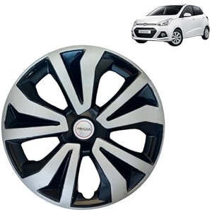 prigan wheel cover for grand i10 14 inch black silver wheel cap available in 14 inch set of 4 pcs press fitting model- tgo-t1-dc-14