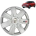 Prigan Wheel Cover for GTX Silver Wheel Cover 16" for Maruti Brezza (Set of 4 Pcs) (Press Fitting) Model Name- GTX Silver 16