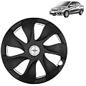 Prigan Wheel Cover for Honda Amaze 14 Inch Black Wheel Cap (Available in 12,13,14,15 Inch) (Set of 4 Pcs) (Press Fitting) Model- URBAN-Black-14
