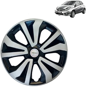 prigan wheel cover for honda brio 14 inch black silver wheel cap available in 14 inch set of 4 pcs press fitting model- tgo-t1-dc-14