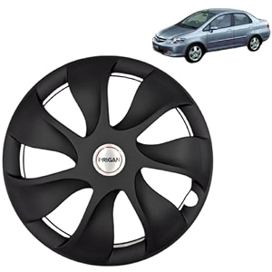 prigan wheel cover for honda cityzx 14 inch black wheel cap available in 12131415 inch set of 4 pcs press fitting model- urban-black-14