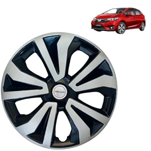 prigan wheel cover for honda jazz 14 inch black silver wheel cap available in 14 inch set of 4 pcs press fitting model- tgo-t1-dc-14