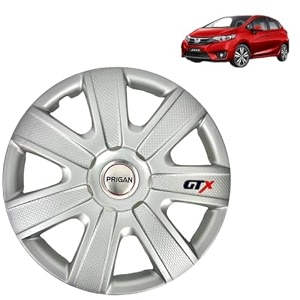 prigan wheel cover for honda jazz 14 inch silver wheel cap available in 12131415 inch set of 4 pcs press fitting model- gtx-silver-14