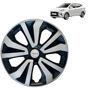 prigan wheel cover for hyundai aura 14 inch black silver wheel cap available in 14 inch set of 4 pcs press fitting model- tgo-t1-dc-14