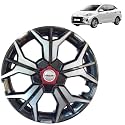 PRIGAN Wheel Cover for Hyundai Aura 14 Inch Grey Silver Wheel Cap (Available in 12,13,14,15,16,17 Inch) (Set of 4 Pcs) (Press Fitting) Model- KIA-GTLINE DC-14